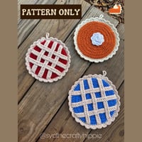 Image 1 of PDF PATTERN | Cutie Pie Potholder Crochet Pattern