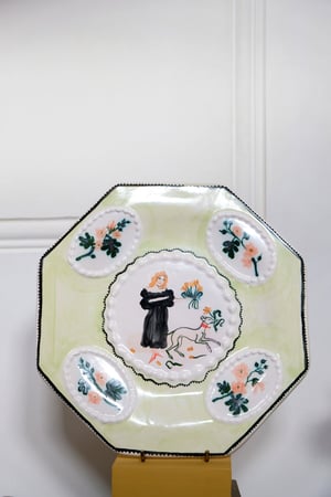 Image of Picking Tulips - Romantic Plate