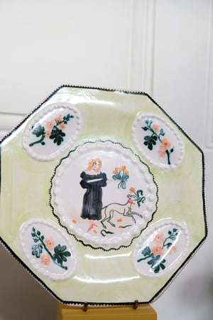 Image of Picking Tulips - Romantic Plate