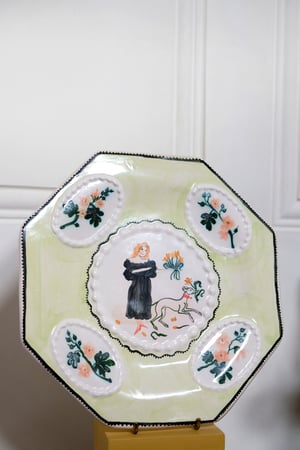 Image of Picking Tulips - Romantic Plate
