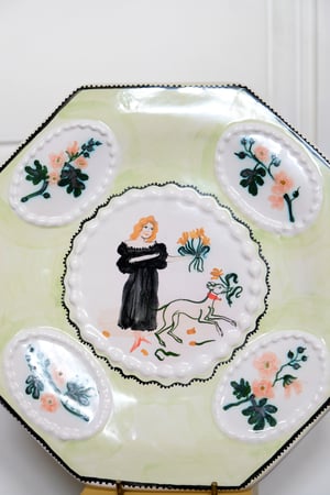 Image of Picking Tulips - Romantic Plate
