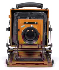 Image 2 of Wisner Pocket Expedition Ultralight 5X7 Camera with 210mm custom black kit #5294