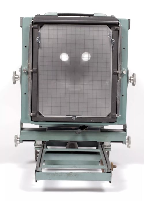 Image of Calumet C1 8X10 camera w/ Fuji L 300mm F5.6 lens + fresnel + holder NEW BELLOWS (#8031)