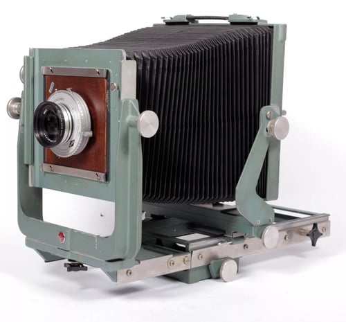 Image of Calumet C1 8X10 camera w/ Caltar 305mm F6.3 lens + holder #5296