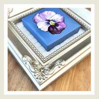 Image 3 of Mini Pansies Series 2 : Original Art by Heather Lacroix