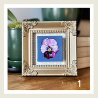 Image 1 of Mini Pansies Series 2 : Original Art by Heather Lacroix