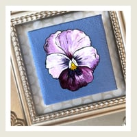 Image 2 of Mini Pansies Series 2 : Original Art by Heather Lacroix