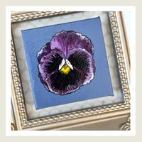 Image 12 of Mini Pansies Series 2 : Original Art by Heather Lacroix