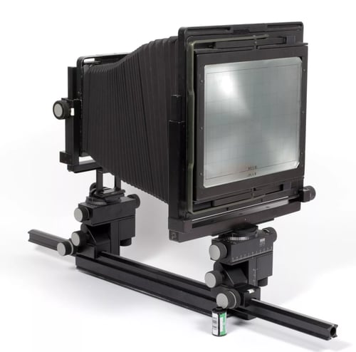 Image of Arca Swiss M Monolith 8X10 camera with telescoping rail + fresnel NEW BELLOWS (#5298)