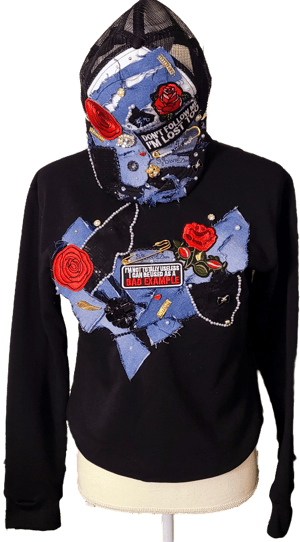 Image of Black Freestyle Hat & Sweatshirt Set