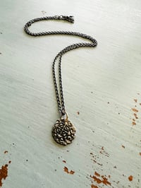 Image 3 of sterling tudor rose pendant necklace