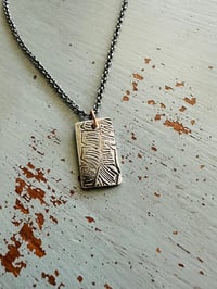 Image 4 of sterling silver feather quote pendant necklace