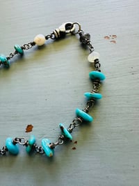 Image 6 of turquoise and sterling silver charm bracelet