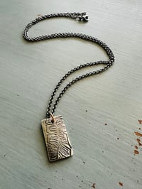 Image 8 of sterling silver feather quote pendant necklace