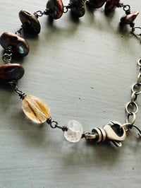 Image 4 of beautiful brown pearl charm bracelet