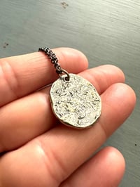 Image 6 of sterling silver double sided pendant necklace