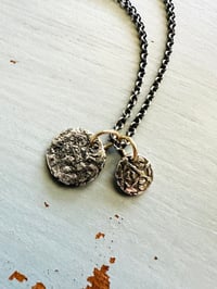 Image 8 of sterling silver tudor rose pendant necklace