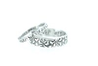 Image 5 of vine engraved wedding band