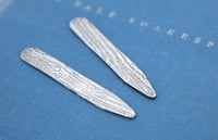 Image 2 of sterling silver collar stays with hand engraved love note