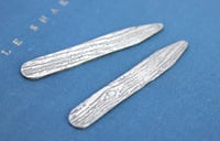 Image 3 of sterling silver collar stays with hand engraved love note