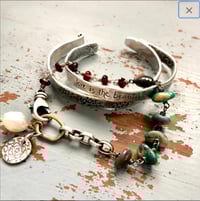 Image 5 of handcrafted sterling silver Rumi out beyond quote cuff