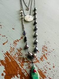 Image 9 of solar quartz layered necklace