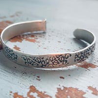 Image 6 of sterling silver Rumi love is our mother quote cuff  