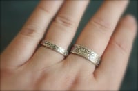 Image 4 of vine wedding band set by peaces of indigo