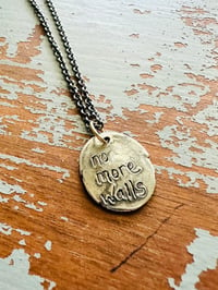 Image 1 of sterling silver Anais Nin quote charm necklace