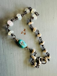 Image 2 of opal pearl and turquoise bracelet