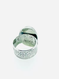 Image 9 of Sierra Nevada turquoise ring with engraved LOTR Tolkien quote