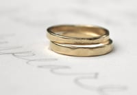 Image 4 of 14k yellow gold walt whitman quote ring set by peacesofindigo