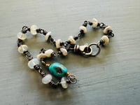 Image 4 of opal pearl and turquoise bracelet