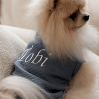 Image 2 of CUSTOM EMBROIDERED LOUIE VEST - DENIM 