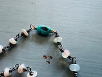 Image 6 of opal pearl and turquoise bracelet