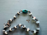 Image 7 of opal pearl and turquoise bracelet