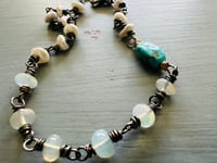 Image 9 of opal pearl and turquoise bracelet