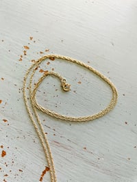 Image 7 of sterling silver lightning bolt necklace with 14k gold chain . engraved love message necklace by p...
