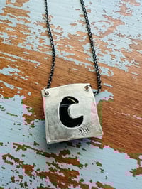 Image 4 of bohemian rubelite tourmaline necklace in 14k gold and sterling silver by peaces of indigo