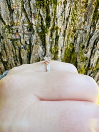 Image 8 of size 6.5 bohemian rainbow moonstone ring