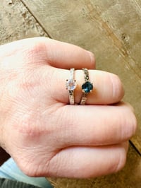 Image 9 of size 6.5 bohemian rainbow moonstone ring