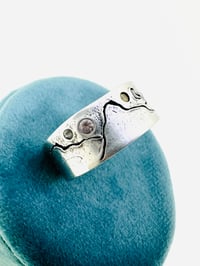 Image 7 of sapphire sterling silver mountain ring