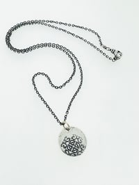 Image 4 of sterling silver be brave charm necklace