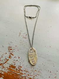 Image 3 of sterling silver inspirational Fitzgerald quote necklace