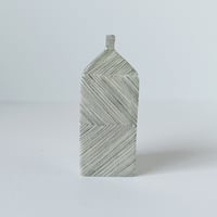 Image 1 of Small rectangle vessel with drawn markings 5.5cm