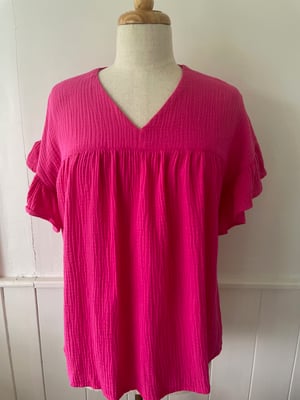 Image of The Hot Pink Sadie Top