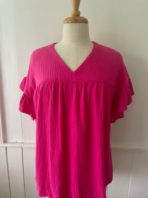 Image of The Hot Pink Sadie Top