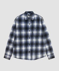 Image 1 of STUSSY_ROCCO FLANNEL PLAID SHIRT :::BLUE:::