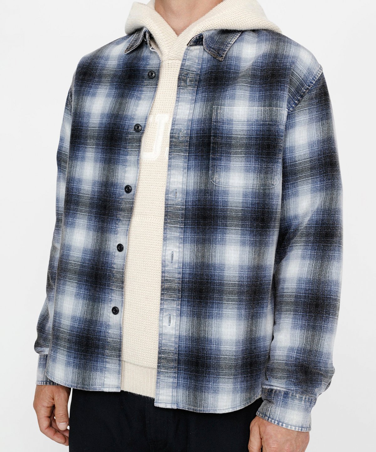STUSSY_ROCCO FLANNEL PLAID SHIRT :::BLUE::: | SILO