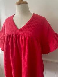 Image 3 of The Red Cheesecloth Sadie Top